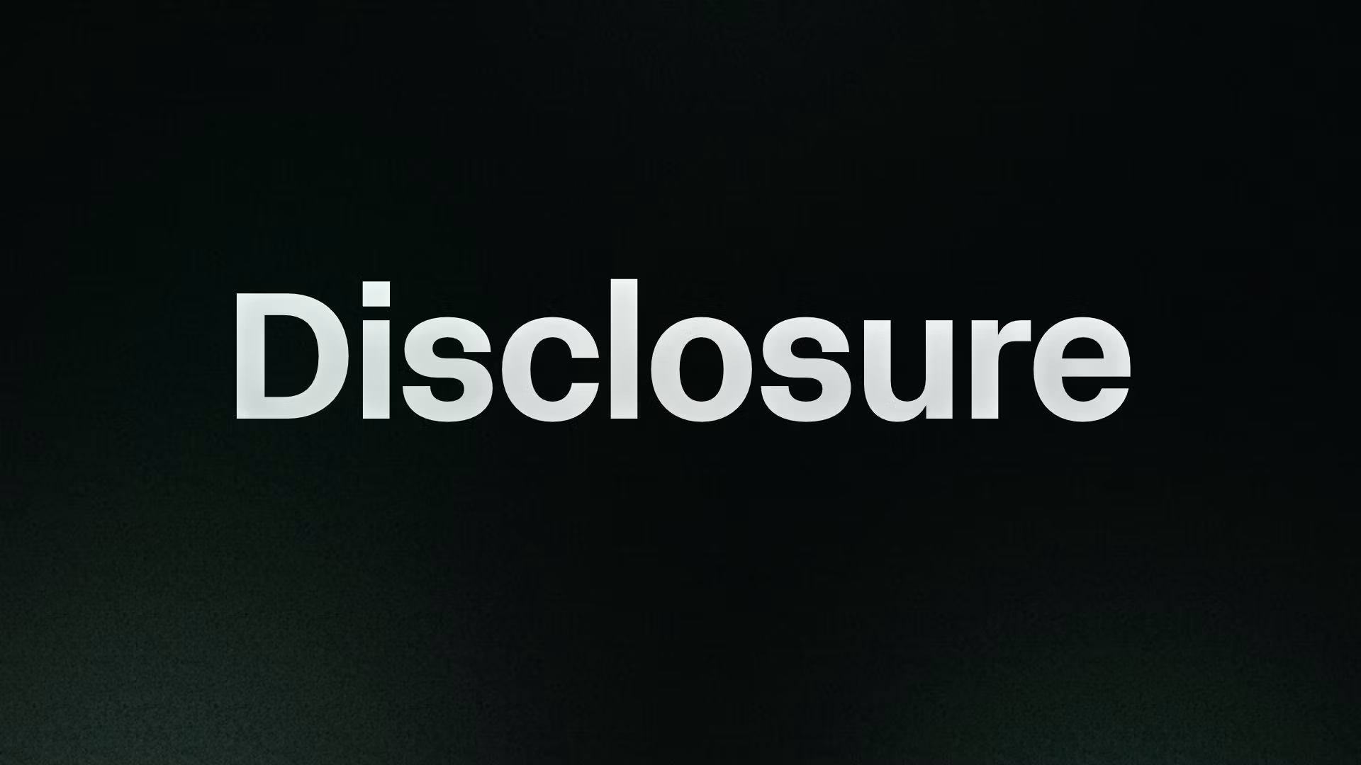 Disclosure 