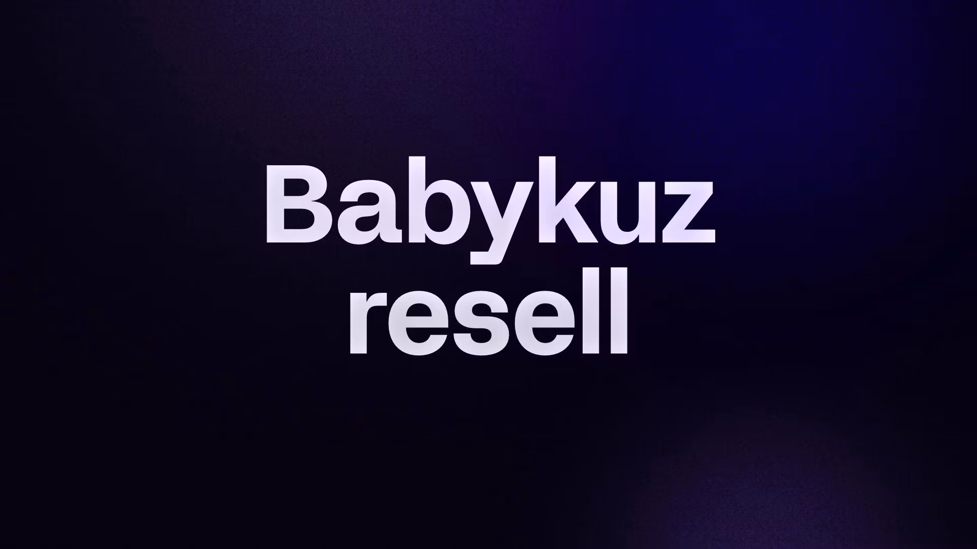 Babykuz resell 