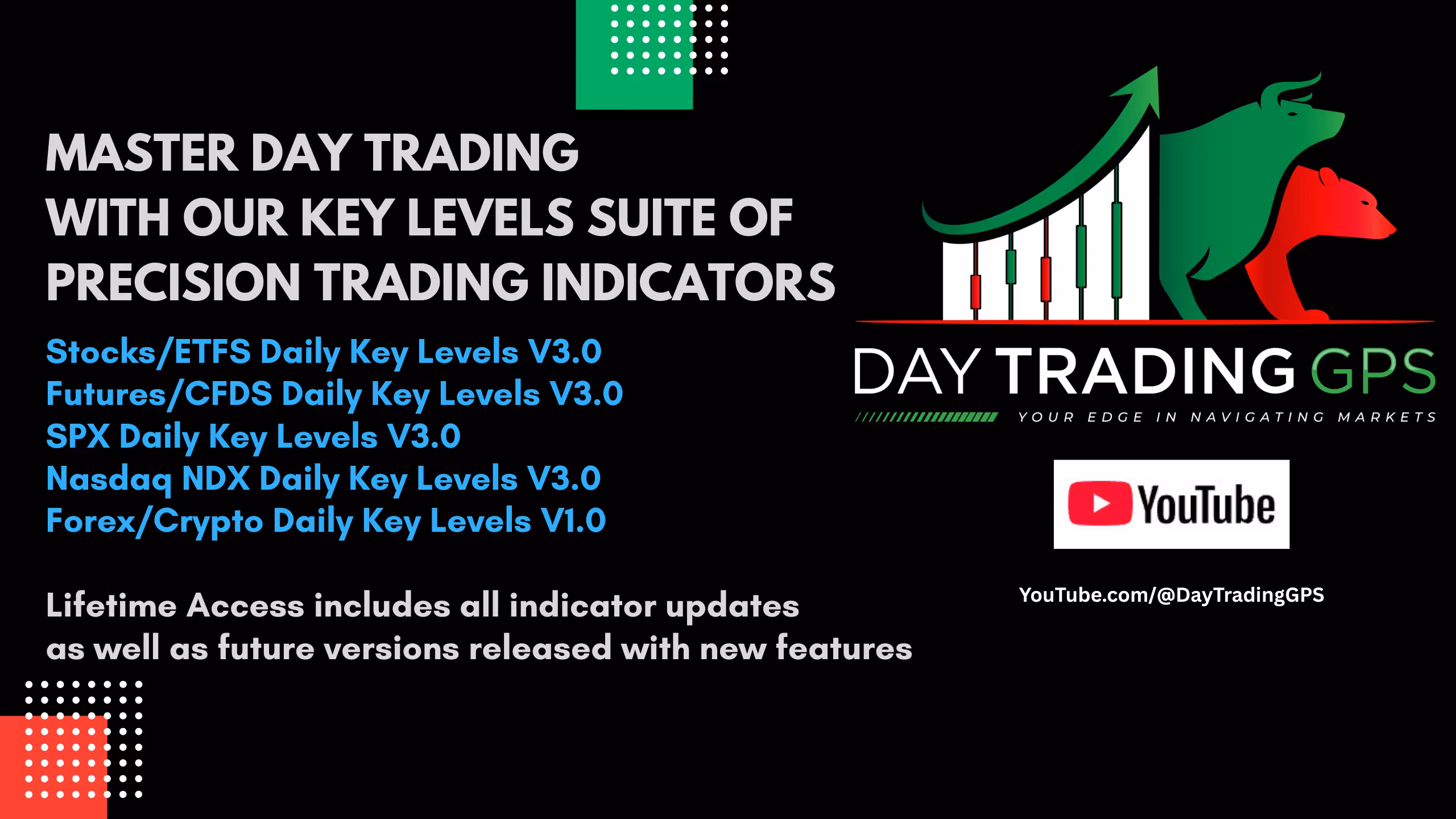 Day Trading GPS Key Levels Indicator Suite - (Tradingview) (Lifetime Access)