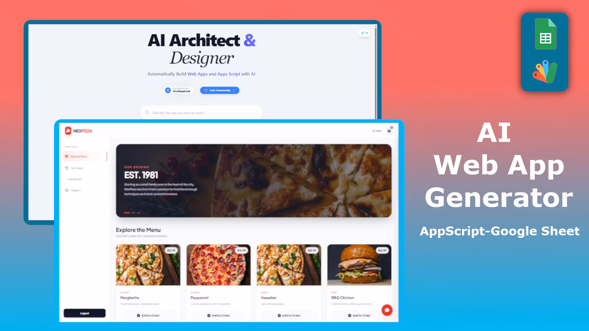 AI Web App Generator - React & Tailwind, Apps Script Source Code