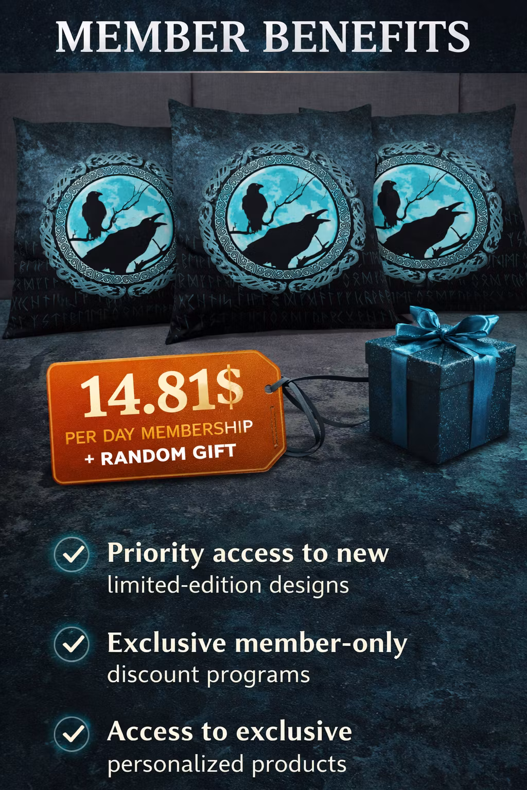 Pillow Silver Shield Membership