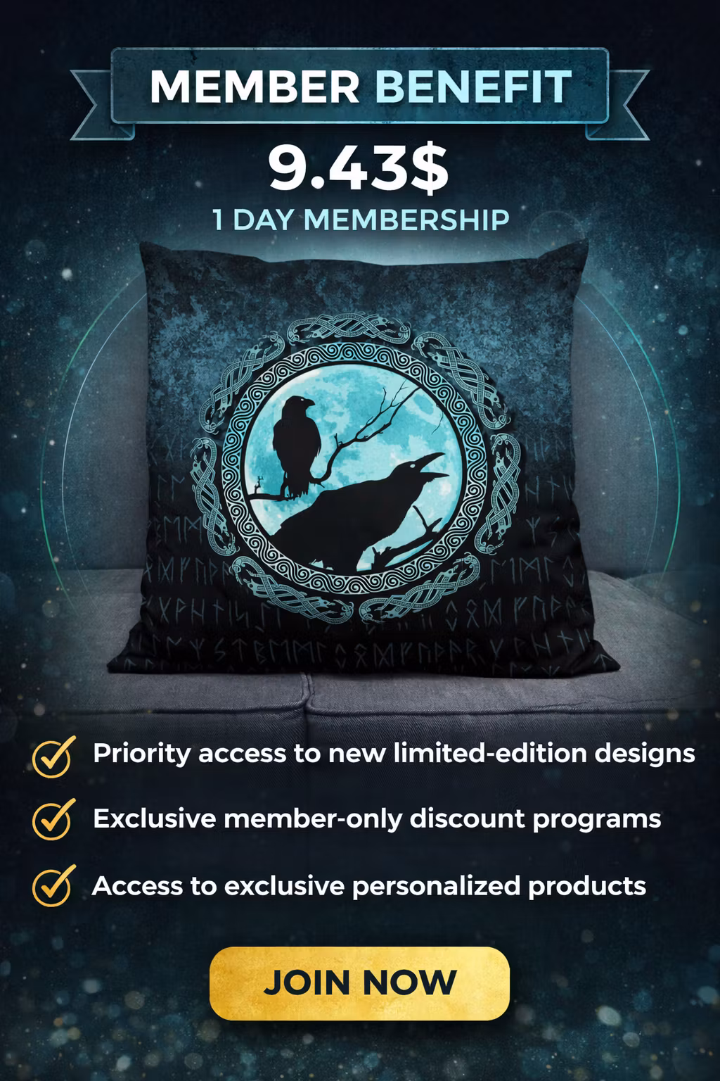 Pillow Bronze Shield Membership
