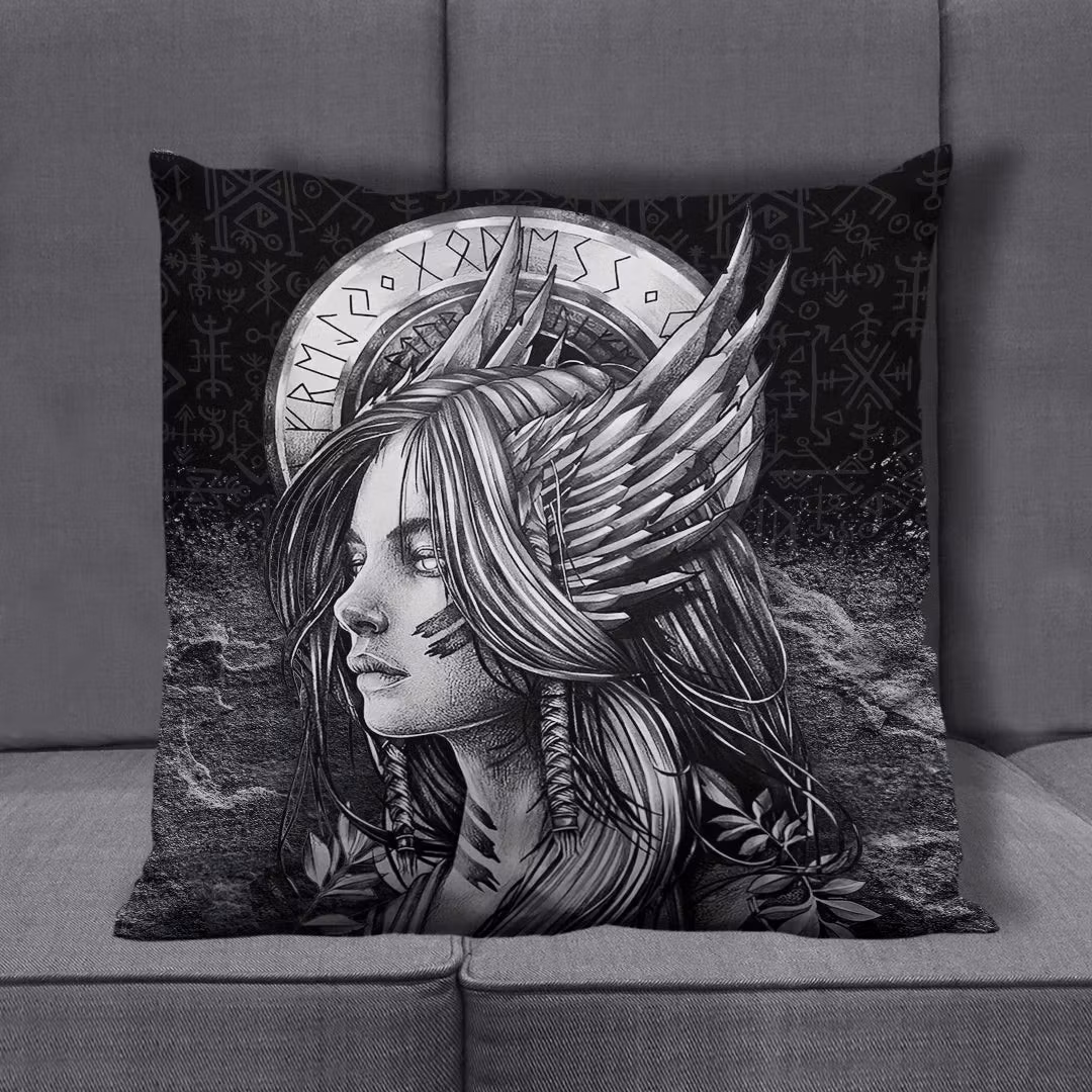 Valkyries Sad Viking Pillow Covers