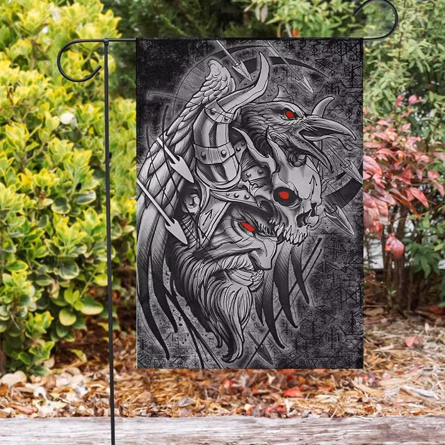 Odin Viking Raven Of Odin Viking Flag
