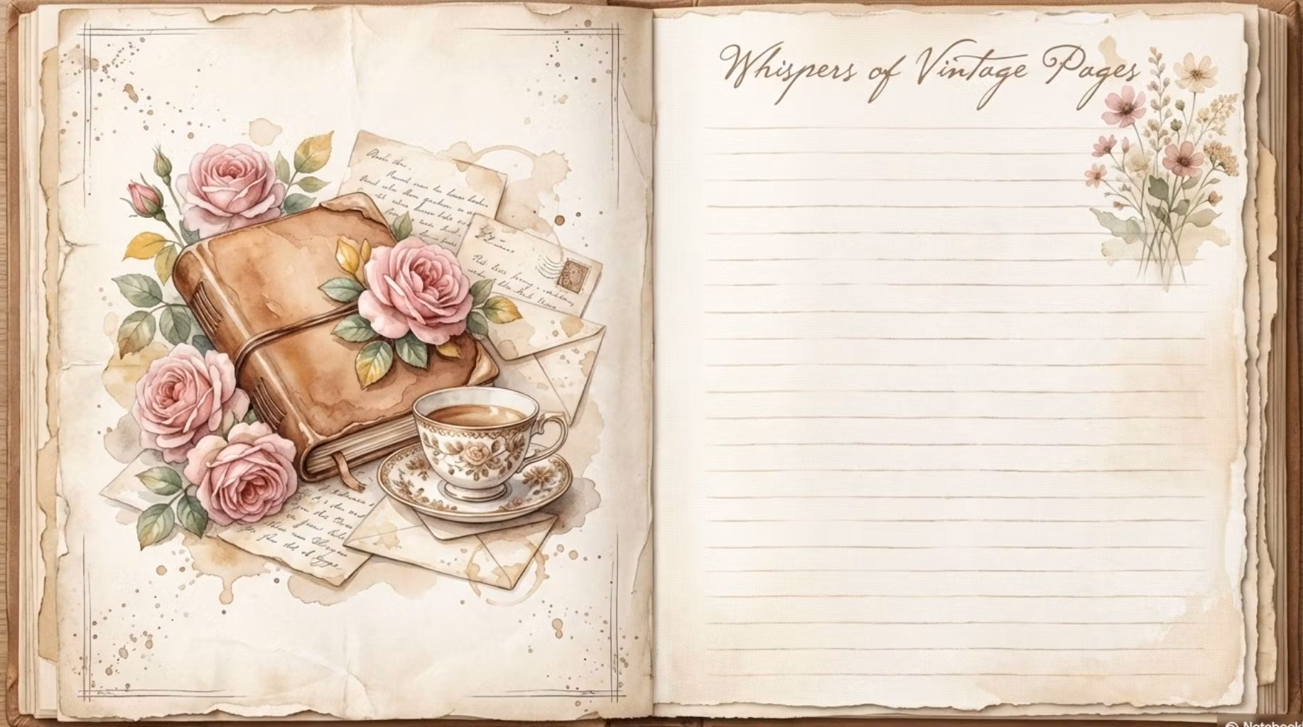 Whispers of Vintage Pages Junk Journal Kit | Antique Ephemera, Vintage Paper, Co