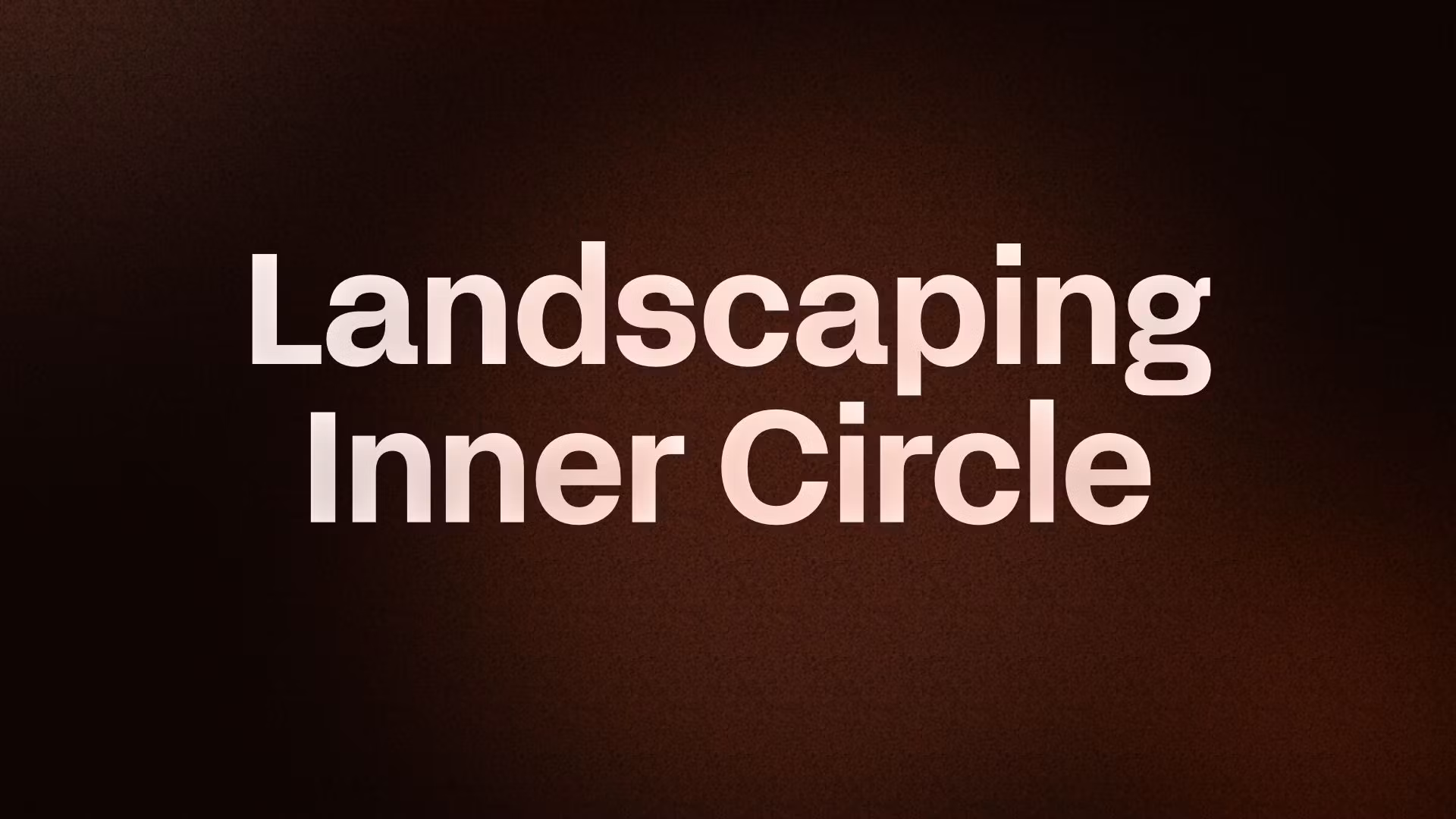 Landscaping Inner Circle 