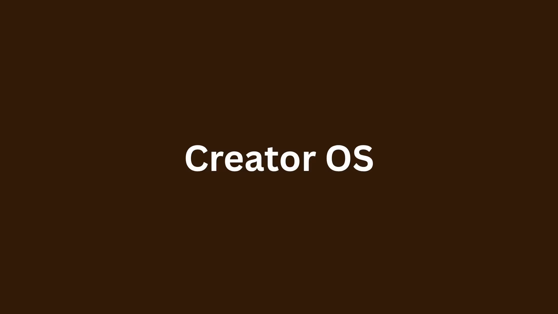Creator OS | App