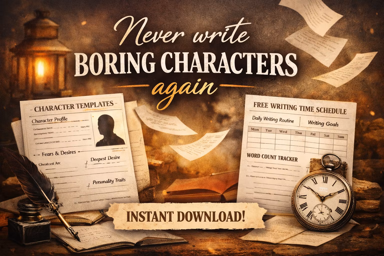 Character Template + Free Time Schedule