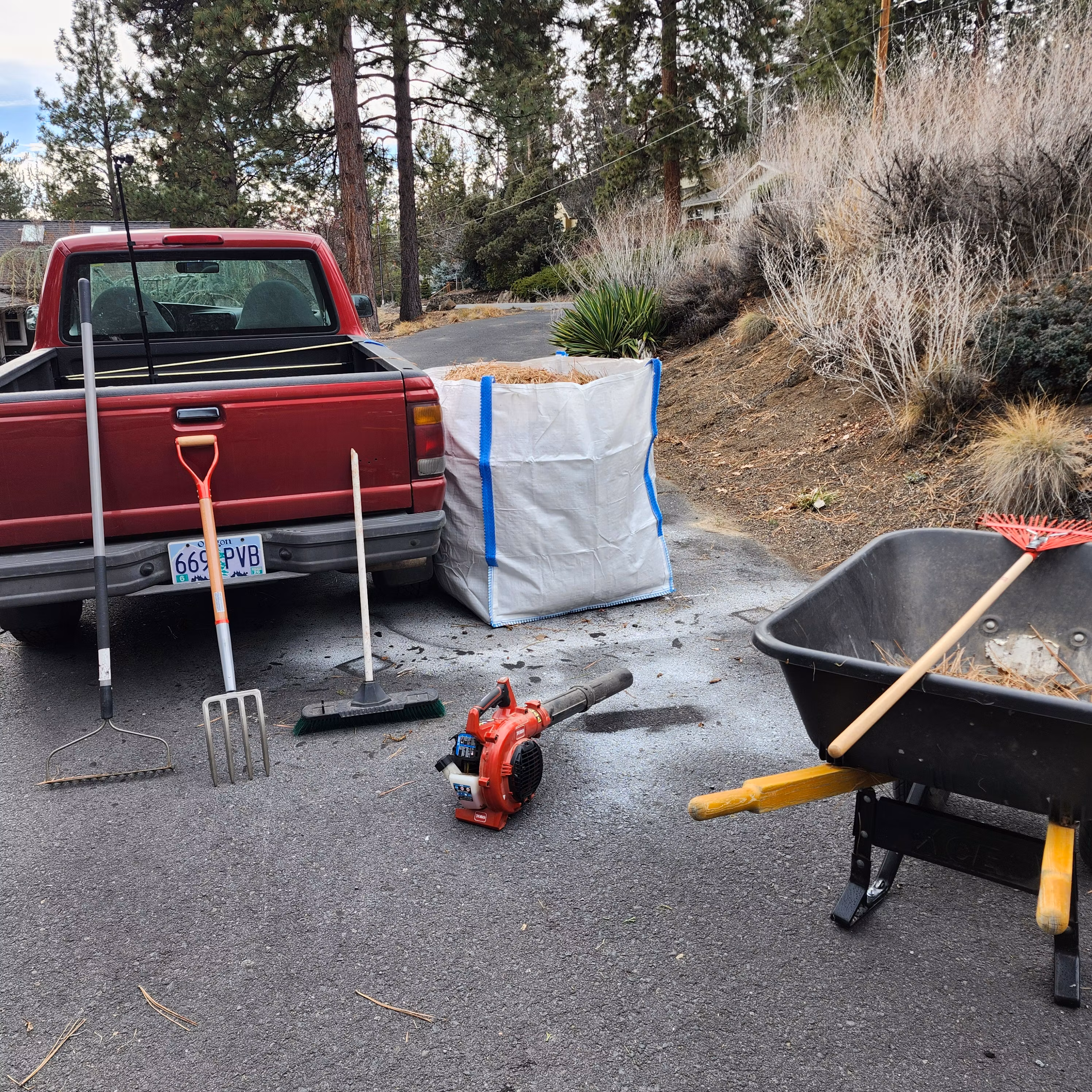 Eco-Weed, Prune and Sweep w/ Haul-Away