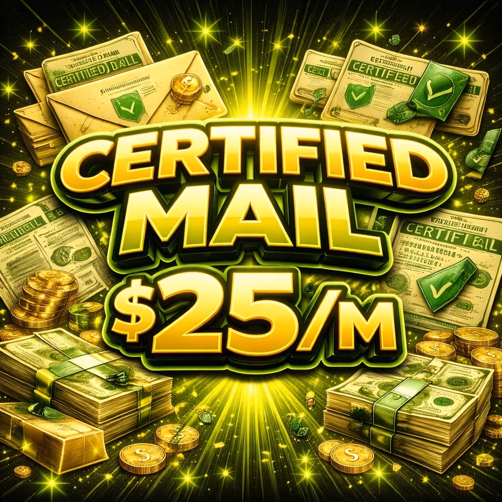 Certifed Mail Service