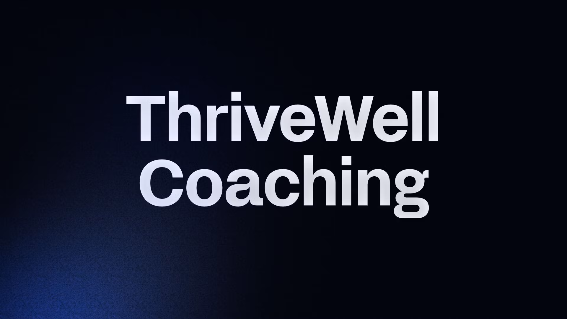 ThriveWell Coaching