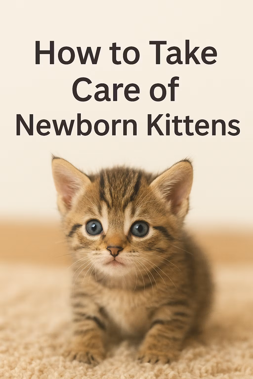How To Take Care Of New Born Kittens