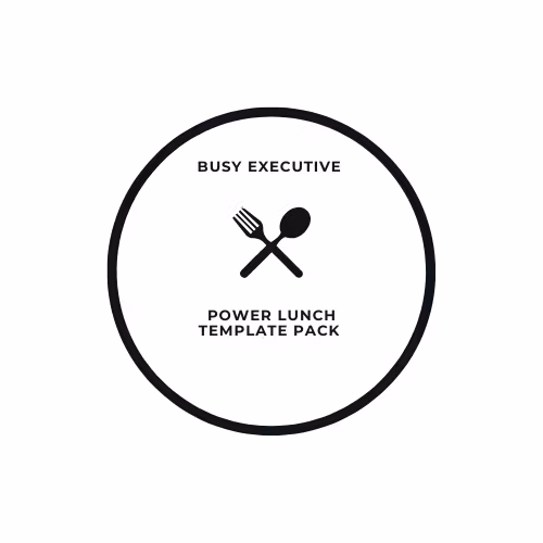 Power Lunch Template Pack
