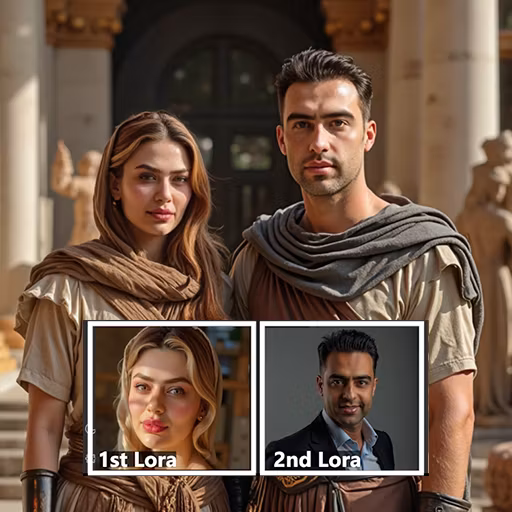 2 Personal Loras In One Image
