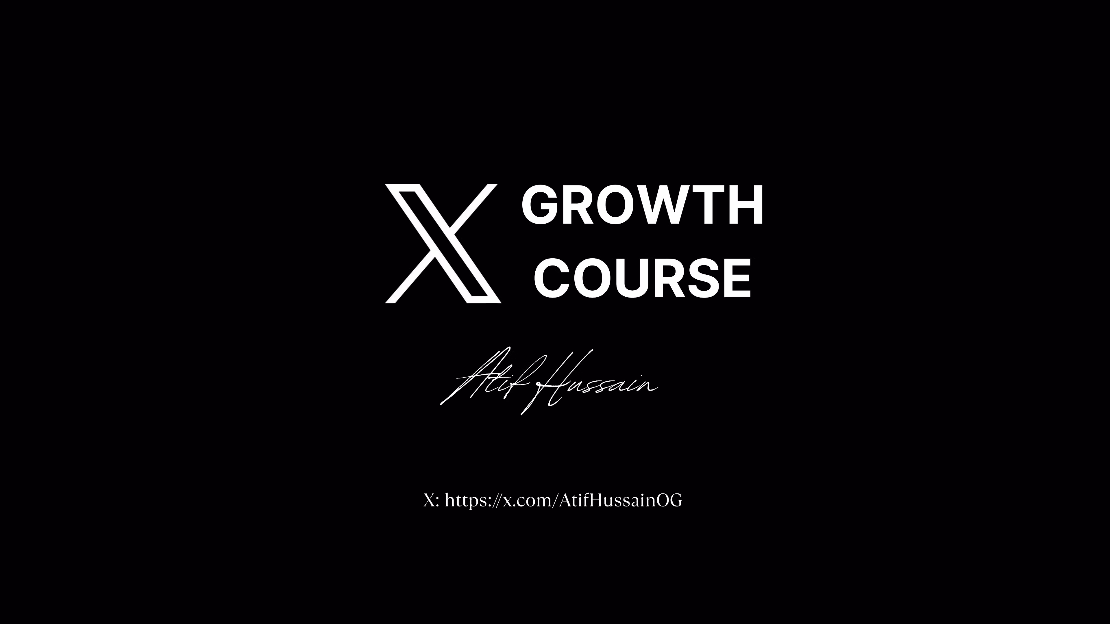 X Growth Course