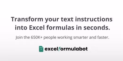 Excel Formula Bot