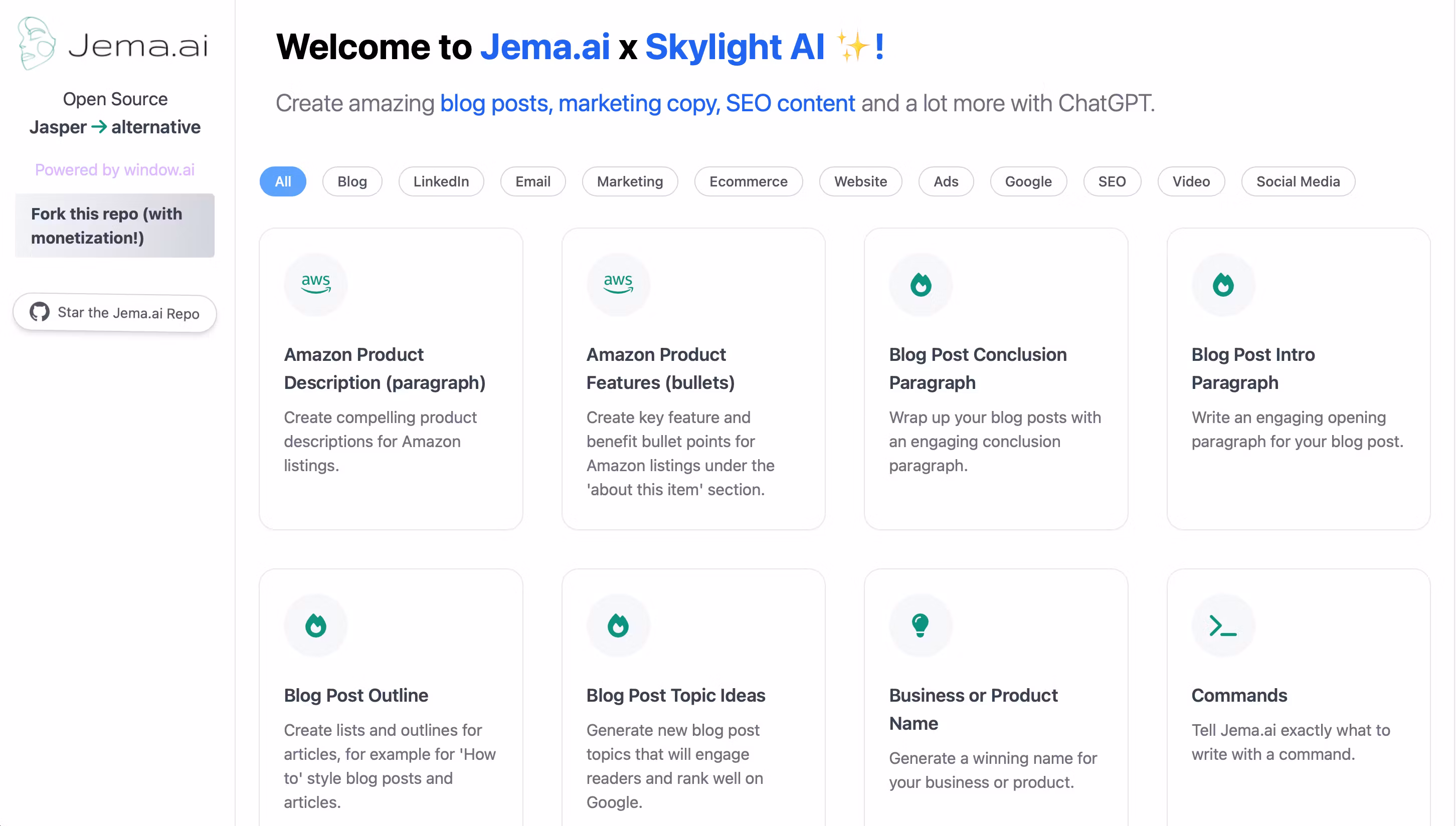 Window.ai Enabled Access