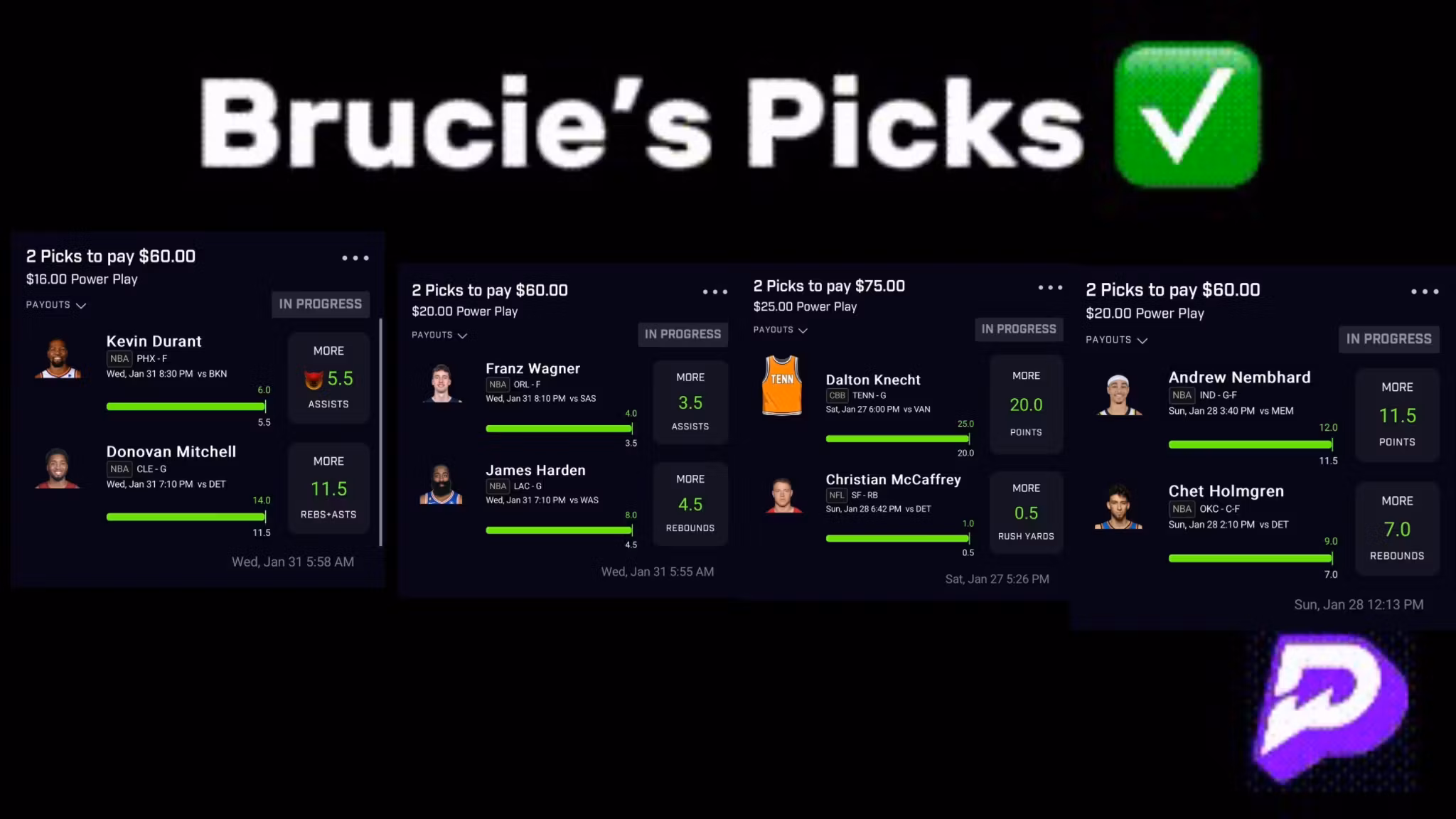 Brucie's Picks