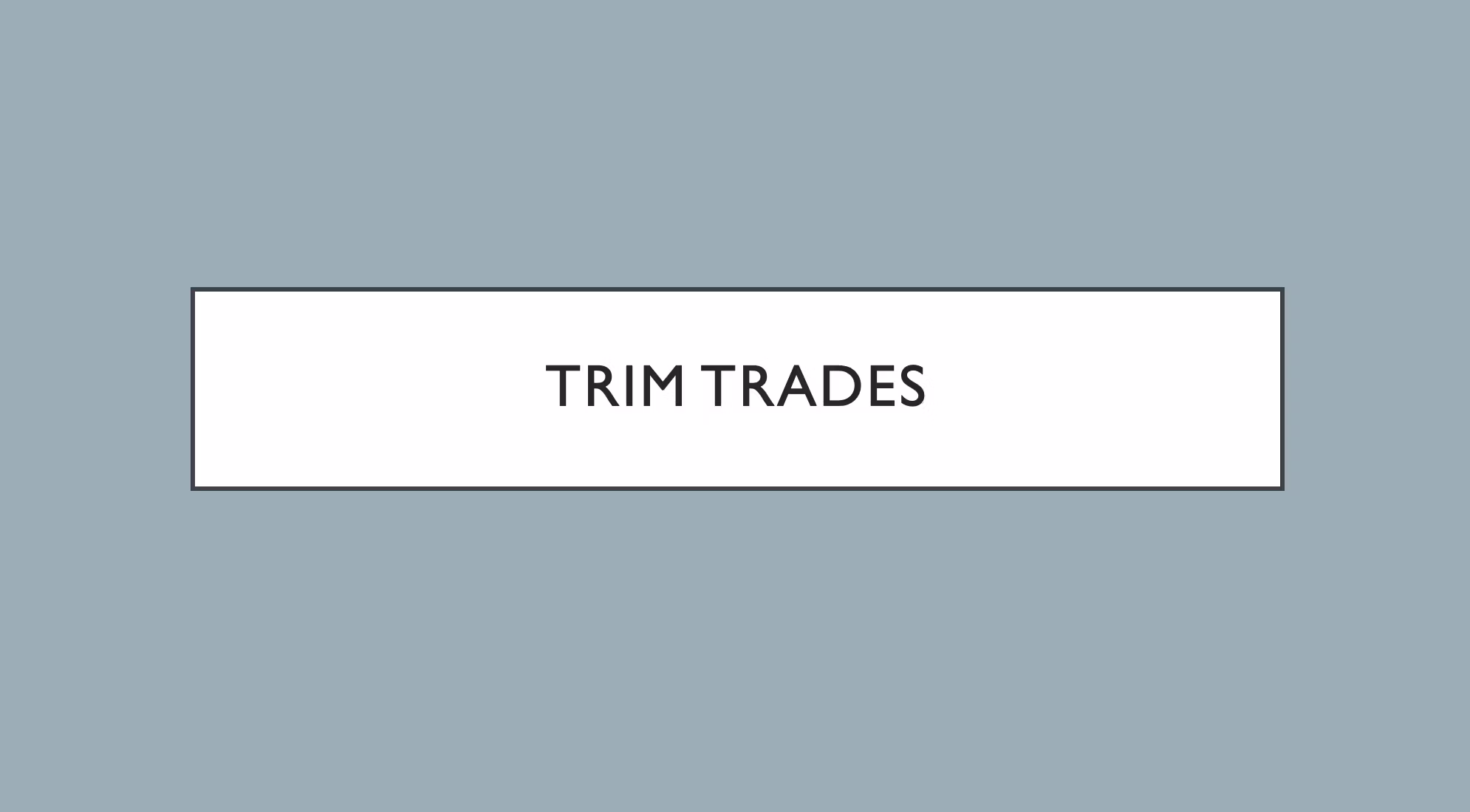 Trim Trading Network