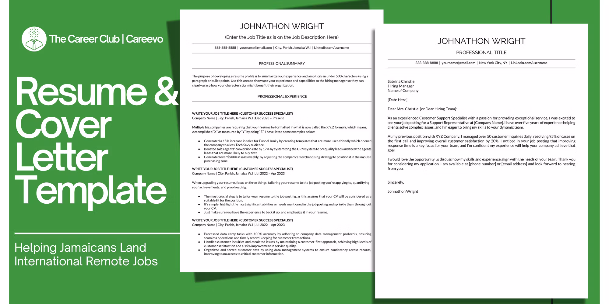 Resume & Cover Letter Template