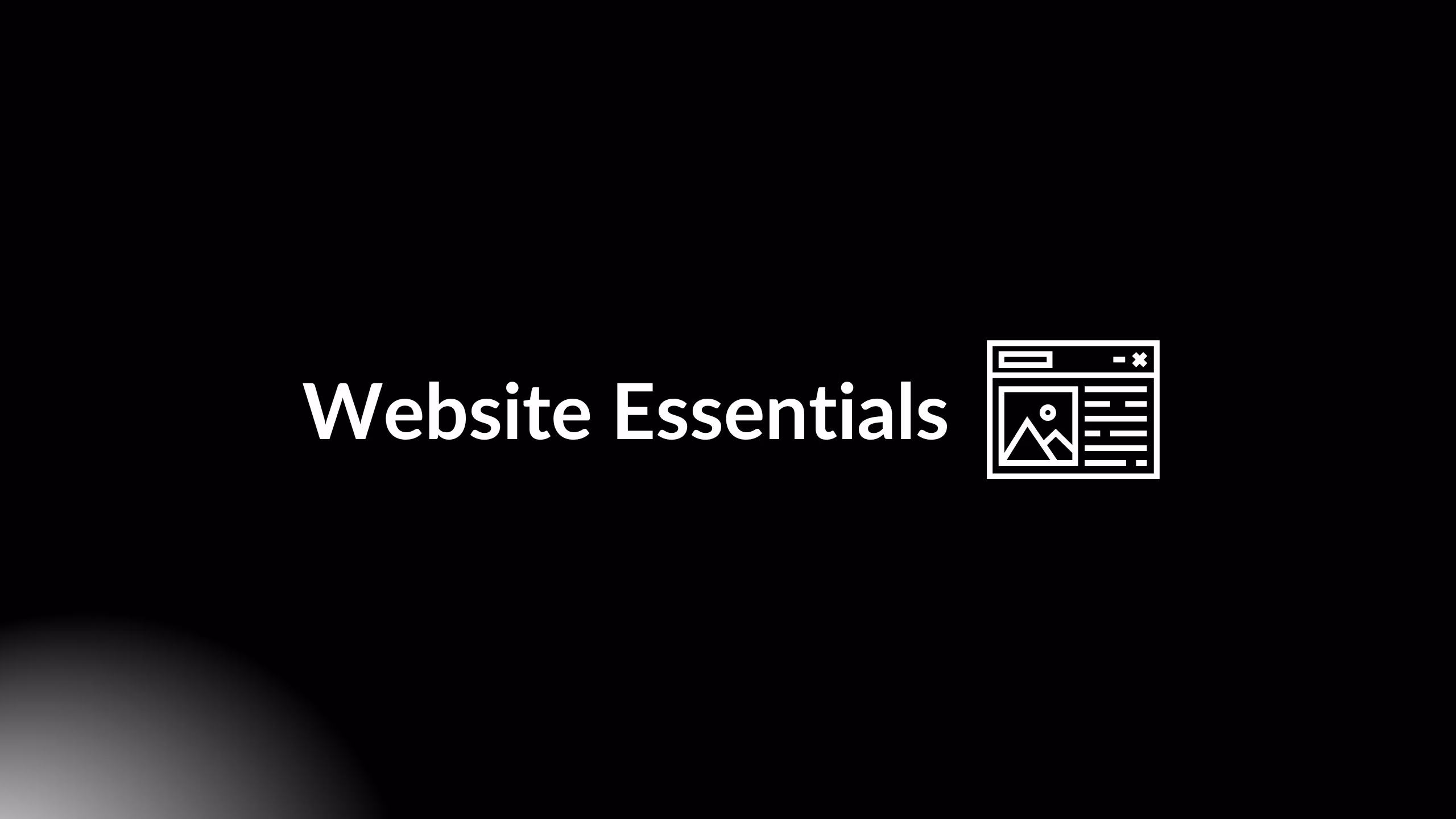 Website Essentials - Community