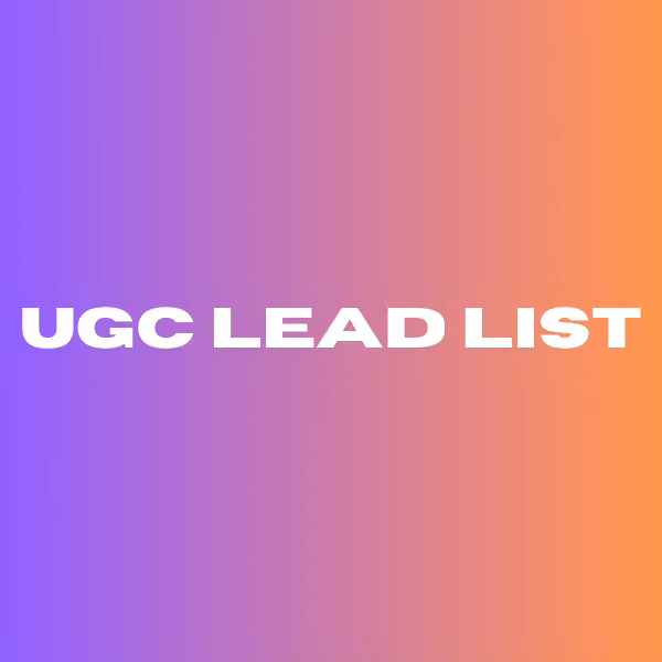 UGC Lead List