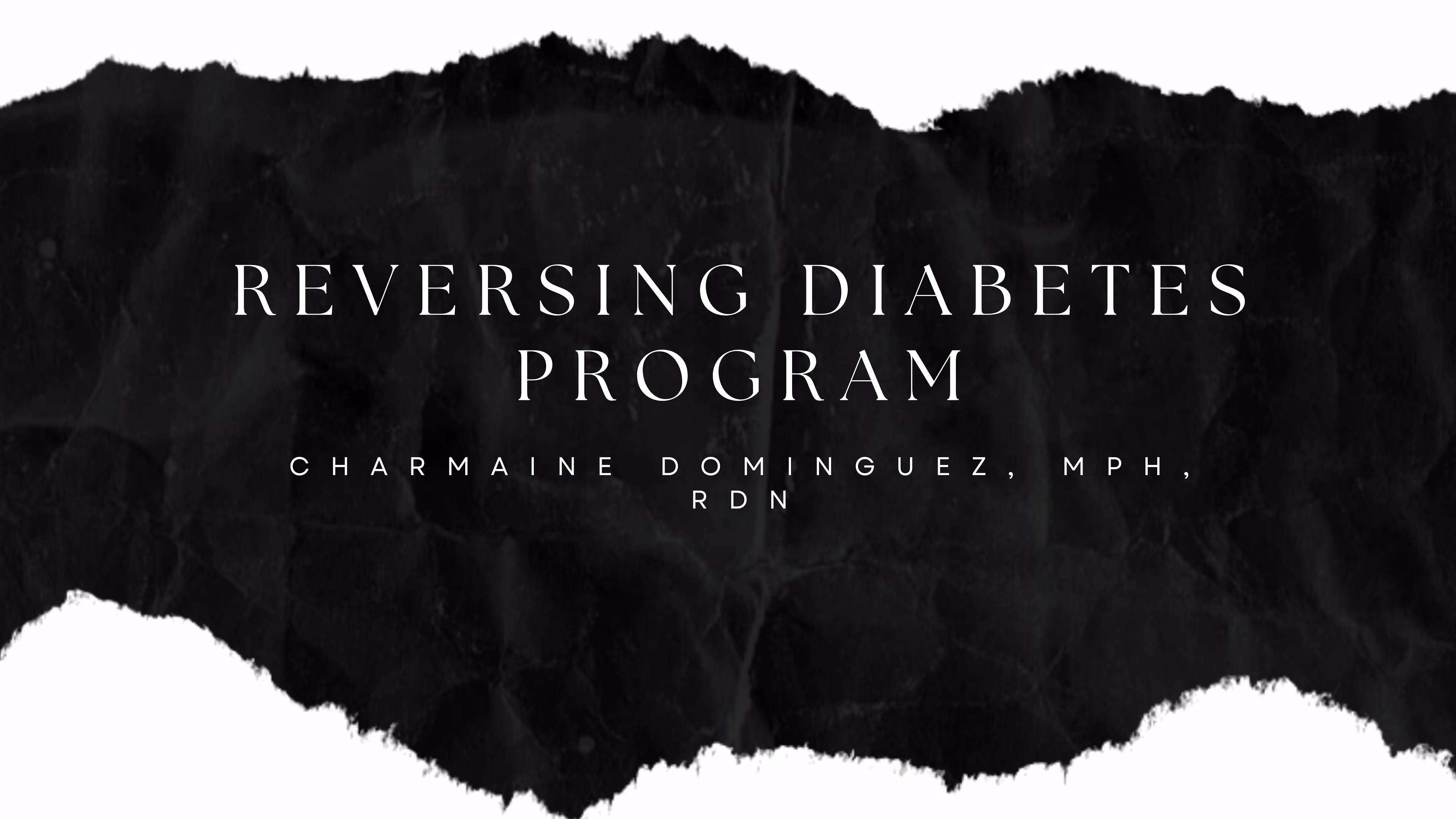Reversing Diabetes Program