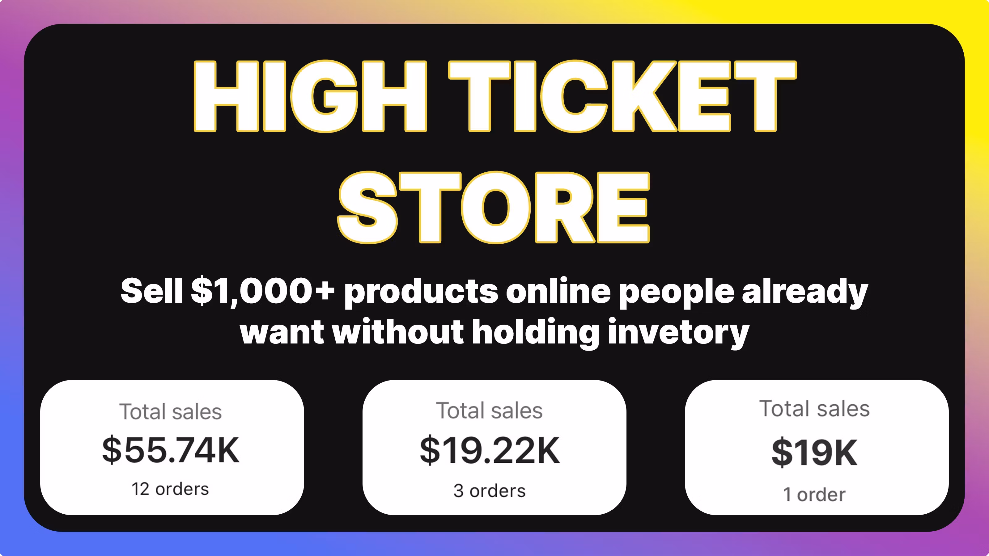 High Ticket Store - Free