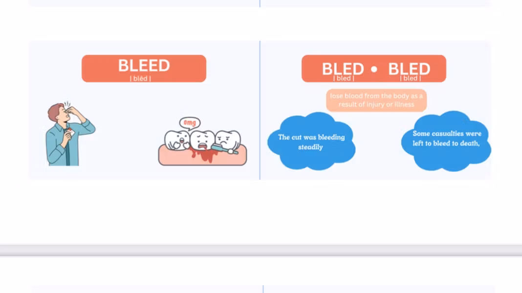 Irregular verbs flash cards
