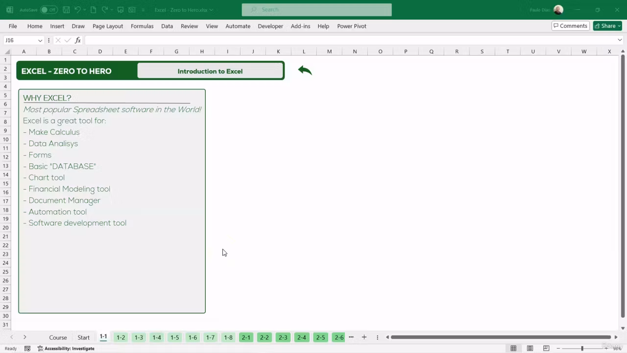 EXCEL MASTERY: ZERO TO HERO 