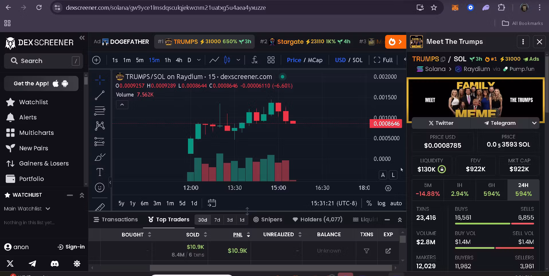 PREMIUM WHALE WALLETS