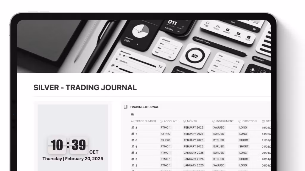 SILVER- Crypto Trading Journal