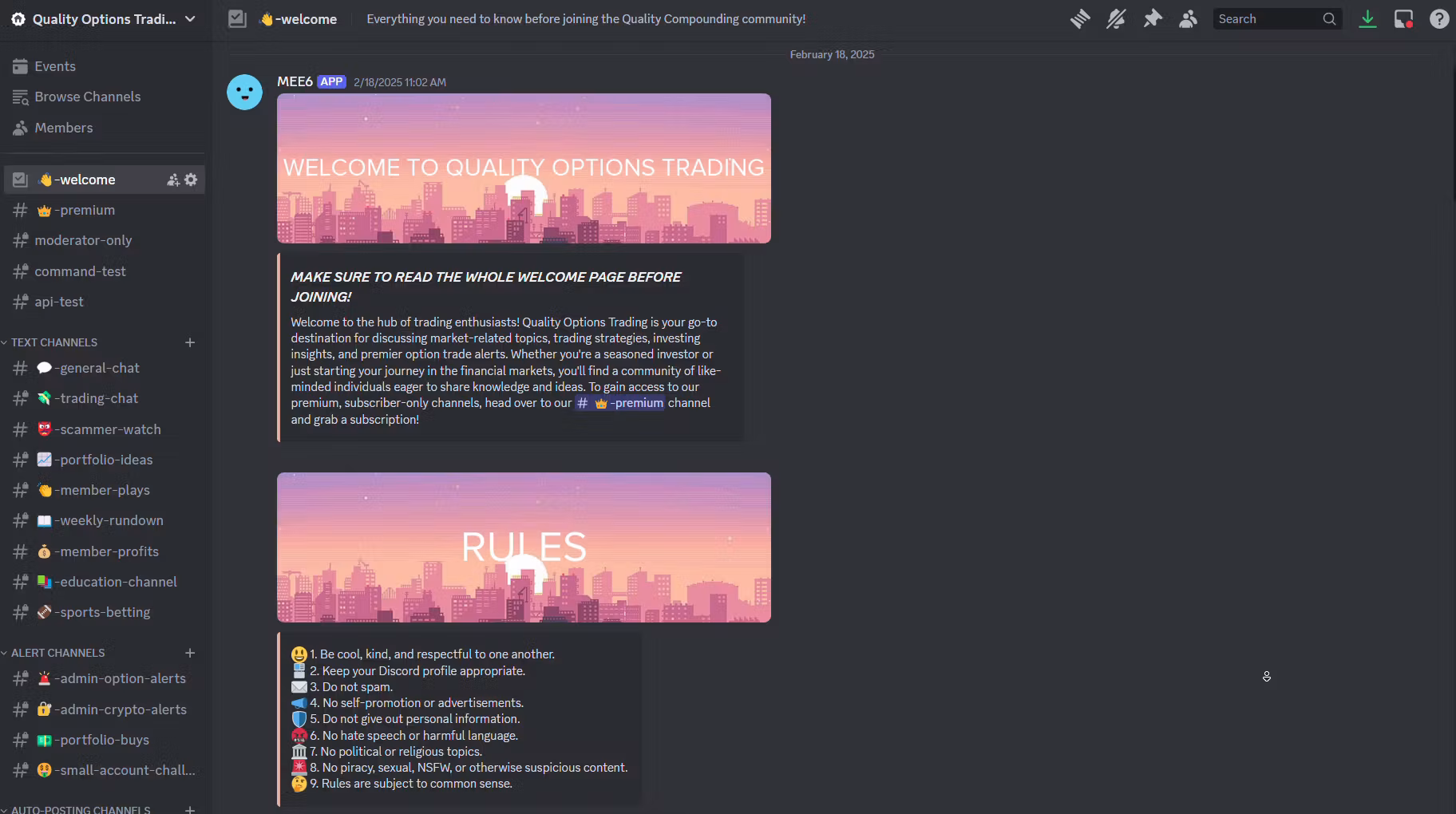 Quality Options Trading