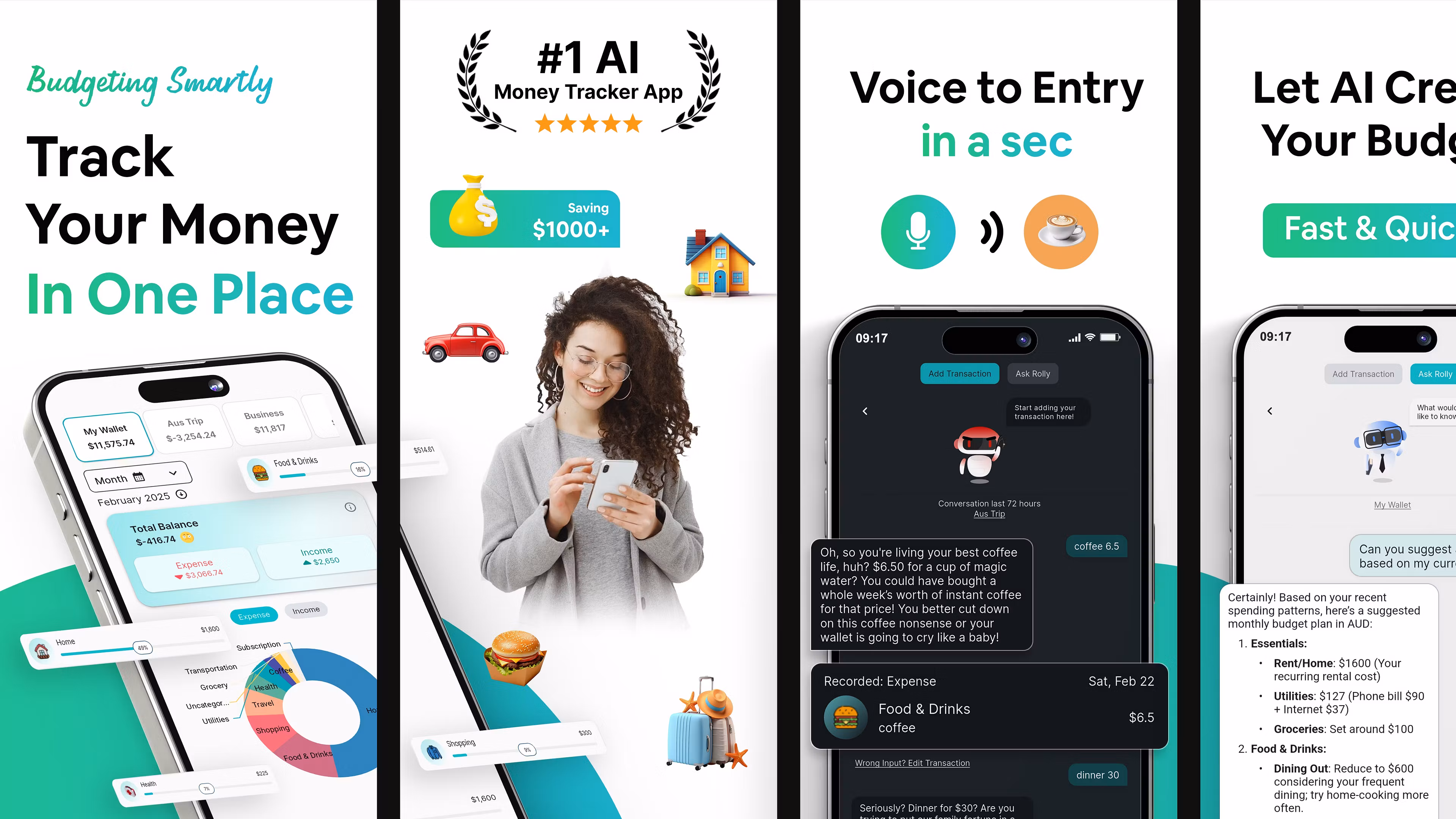 Rolly: AI Money Tracker UGC