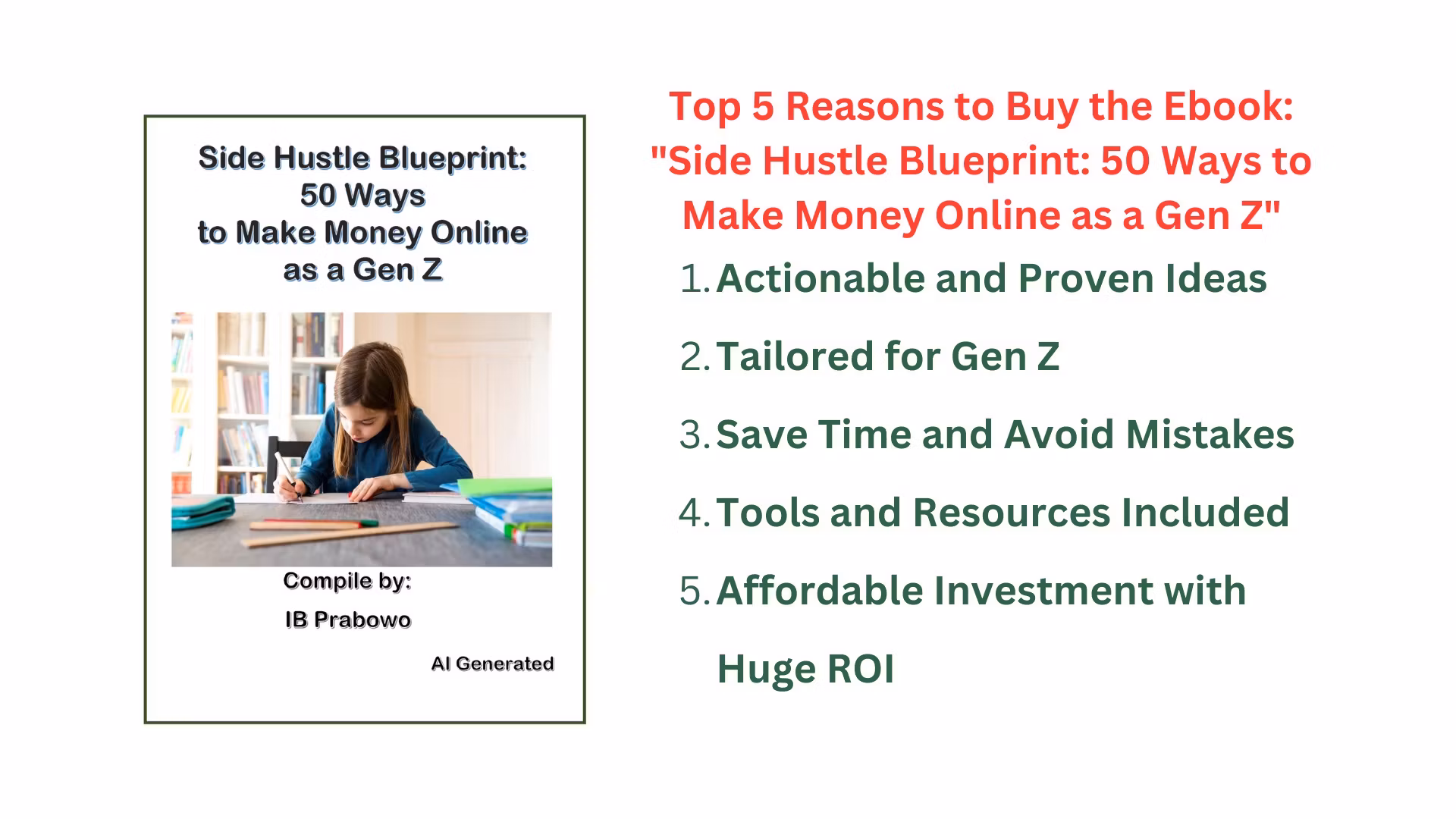 50 GenZ Side Hustle Idea Ebook