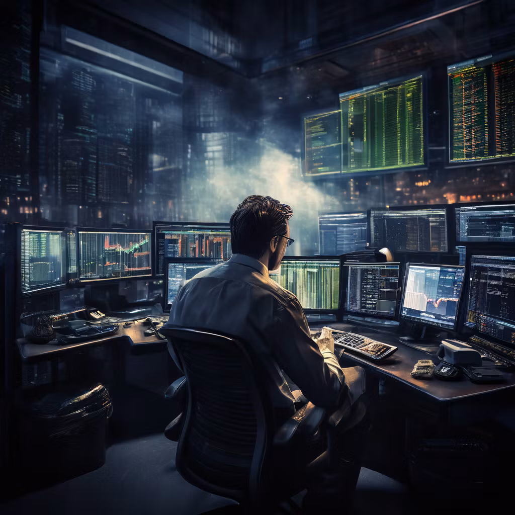 US stock market trading 