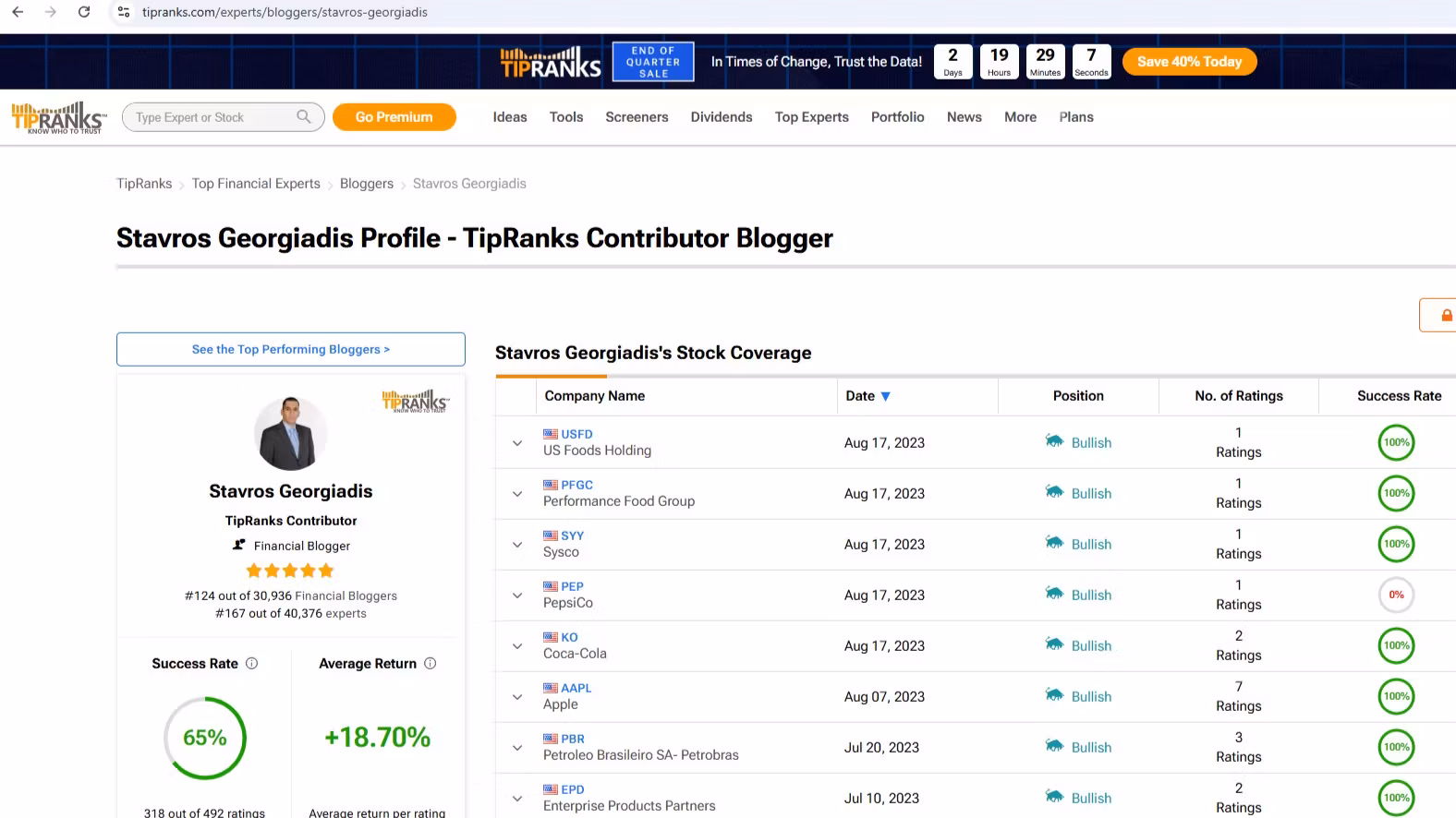US stock market trading 