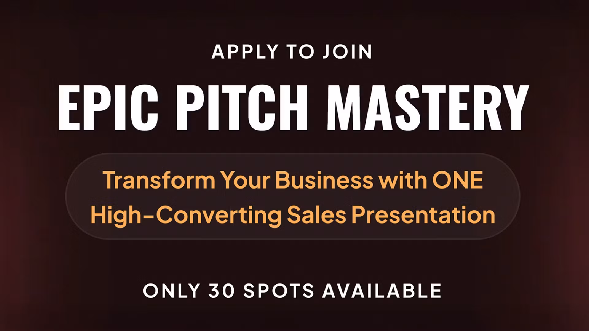 Epic Pitch Mastermind