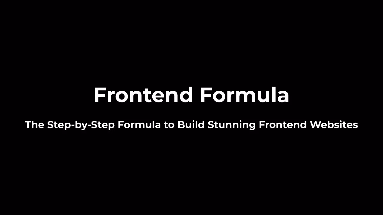 Frontend Formula