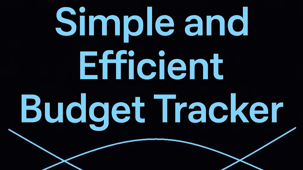 Simple/efficent budget tracker