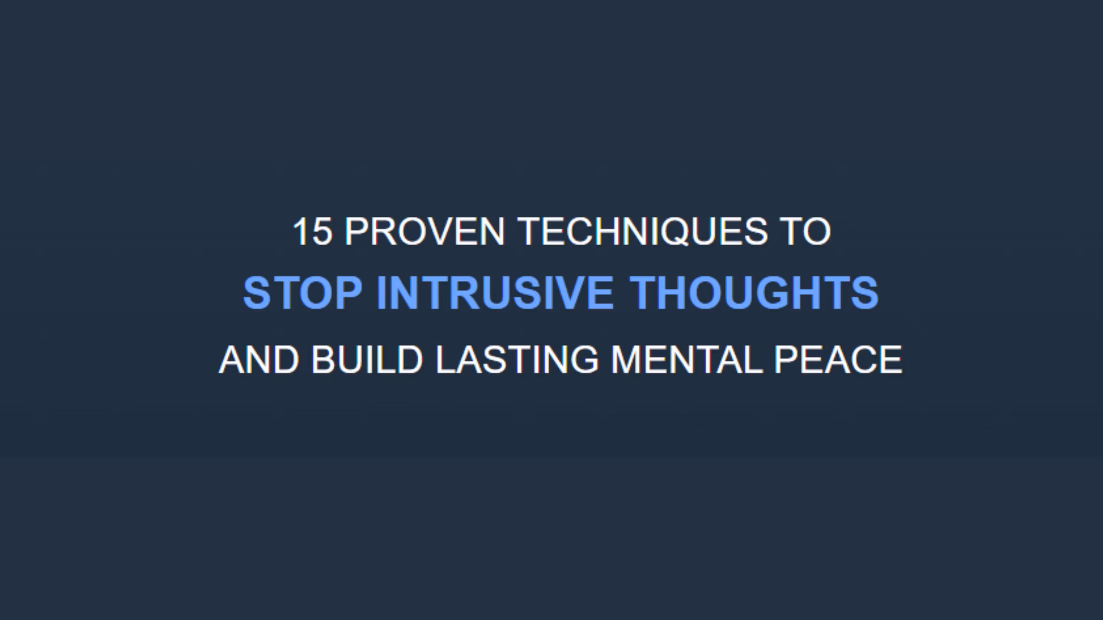 Mental Clarity Manual