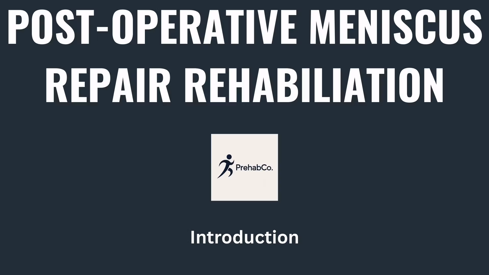 Knee Meniscus Injury Rehab