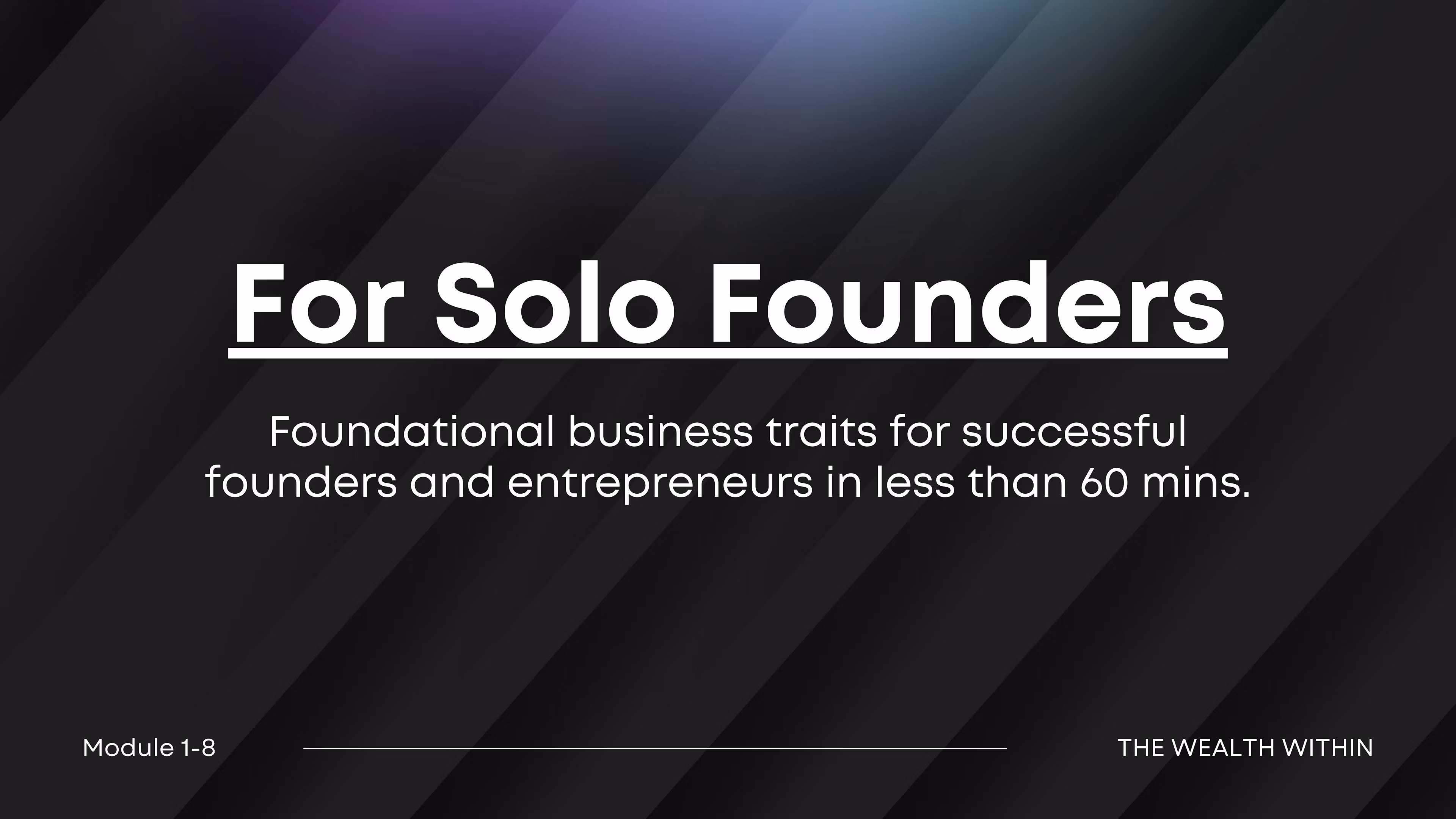 For Solo Founders