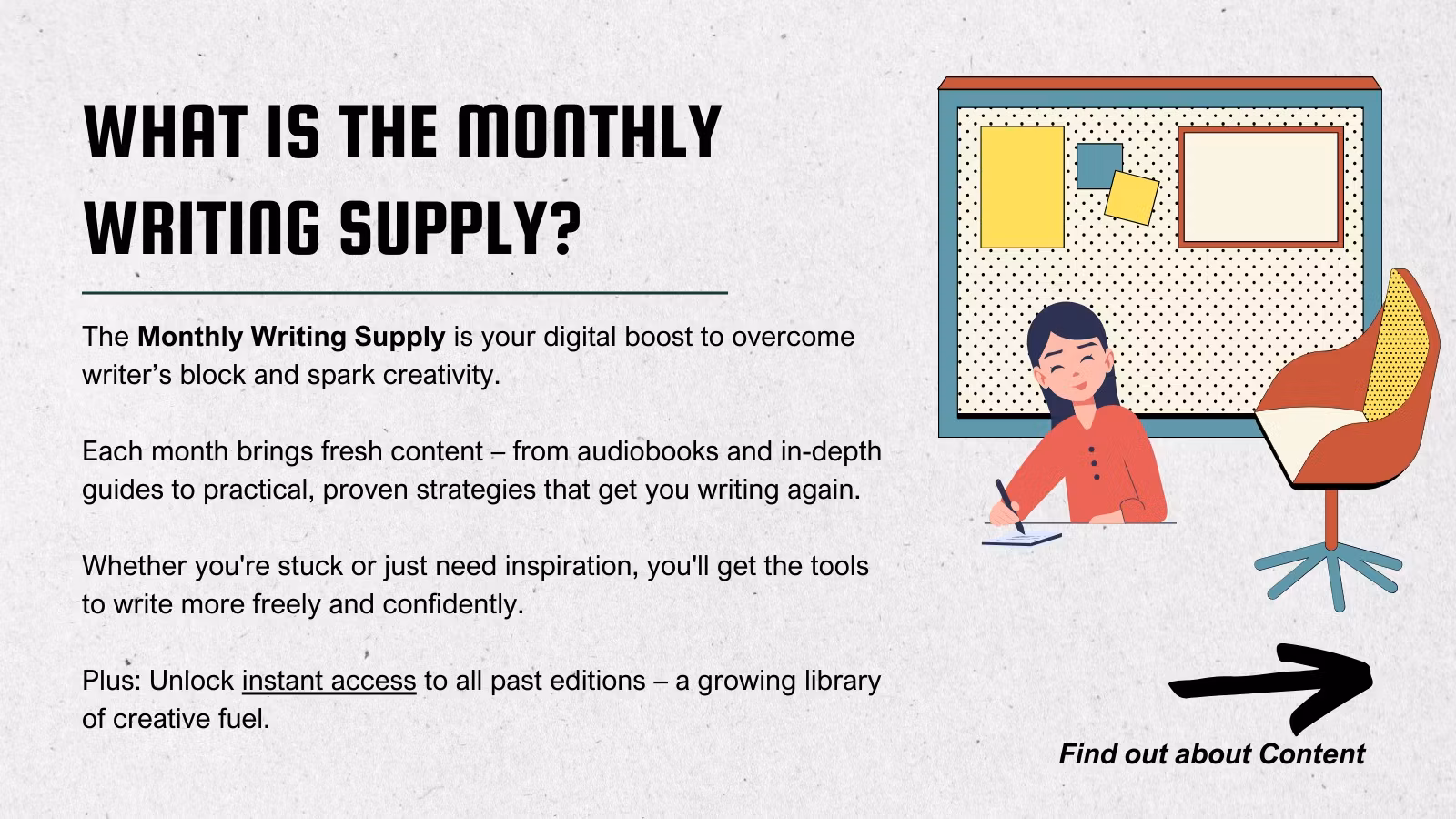 Monthly Writing Supply 