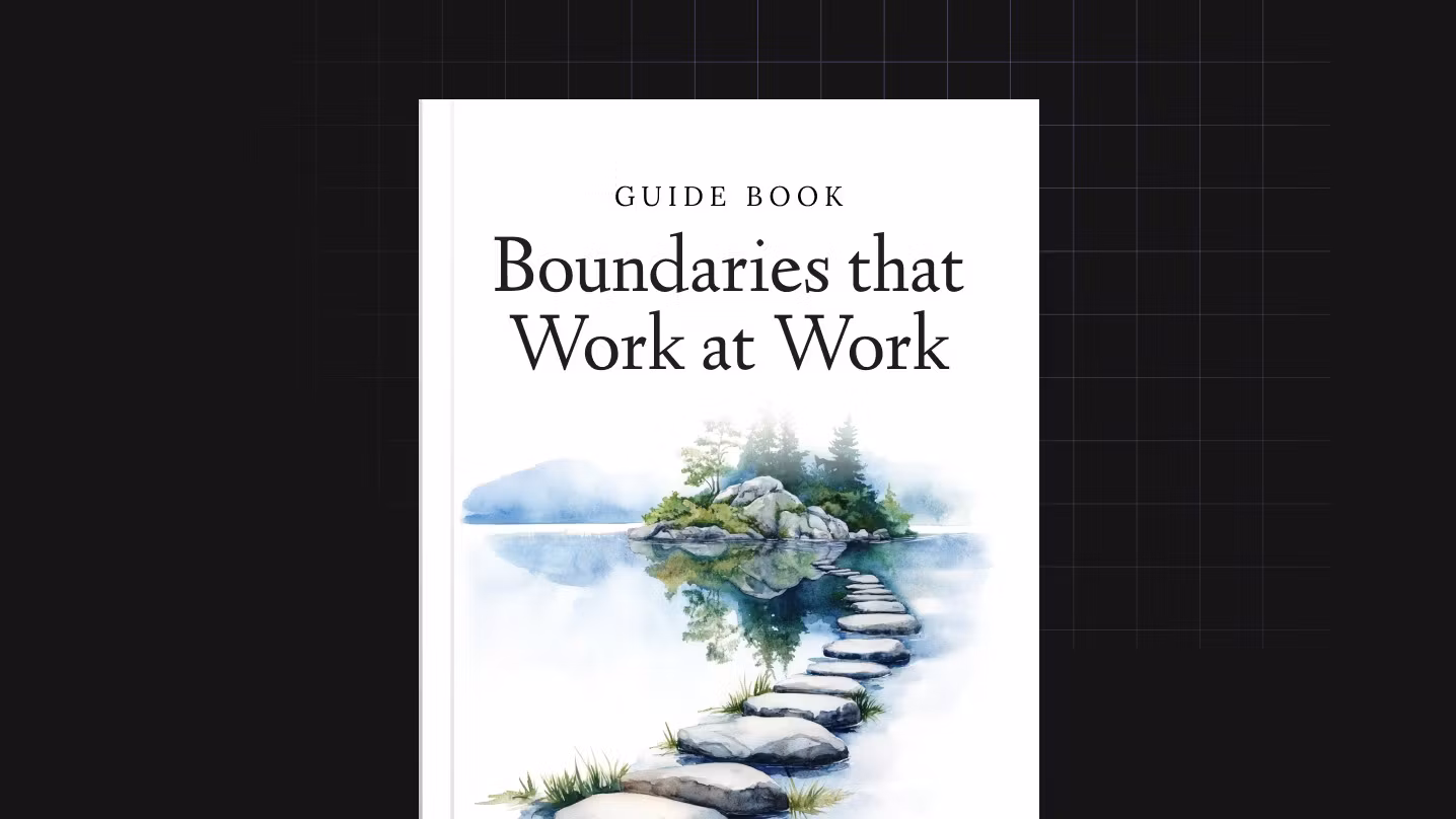 Boundaries that Work at Work