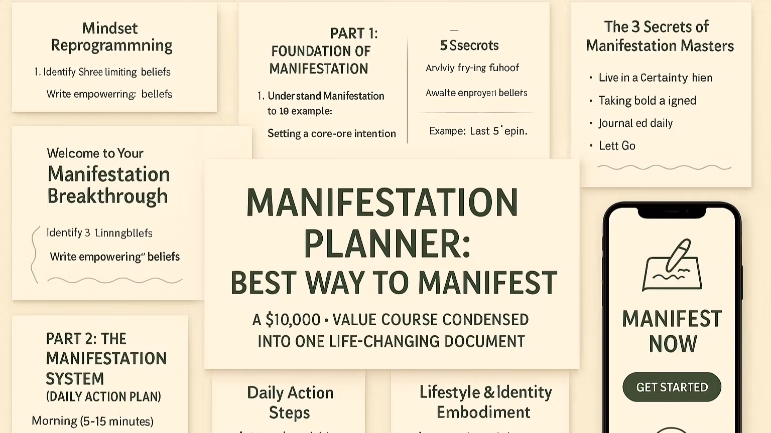 Manifestation Planner