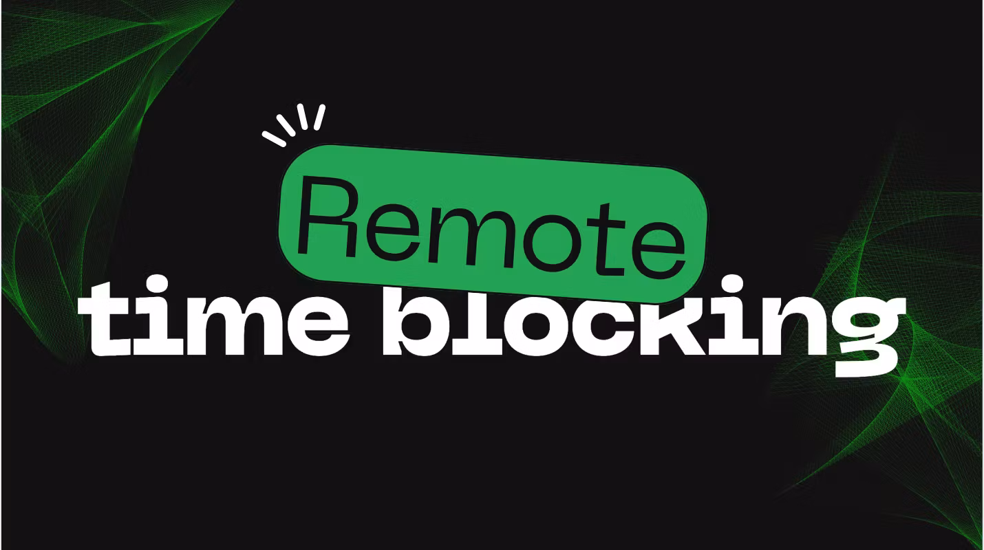 Remote Time Blocks