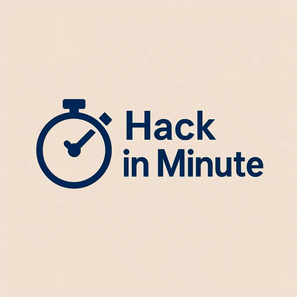 a minute hack
