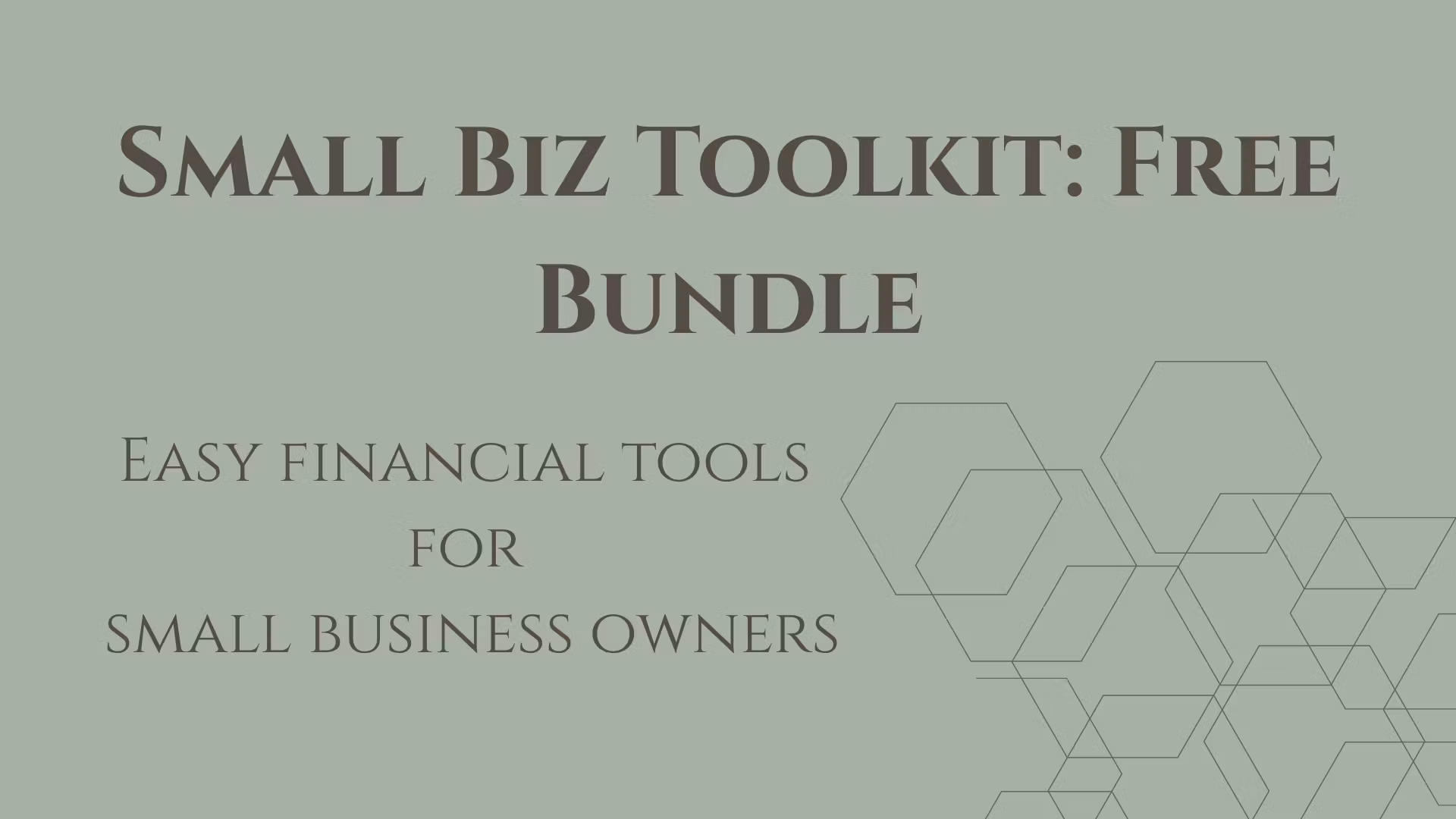 Small Biz Toolkit: Free Bundle