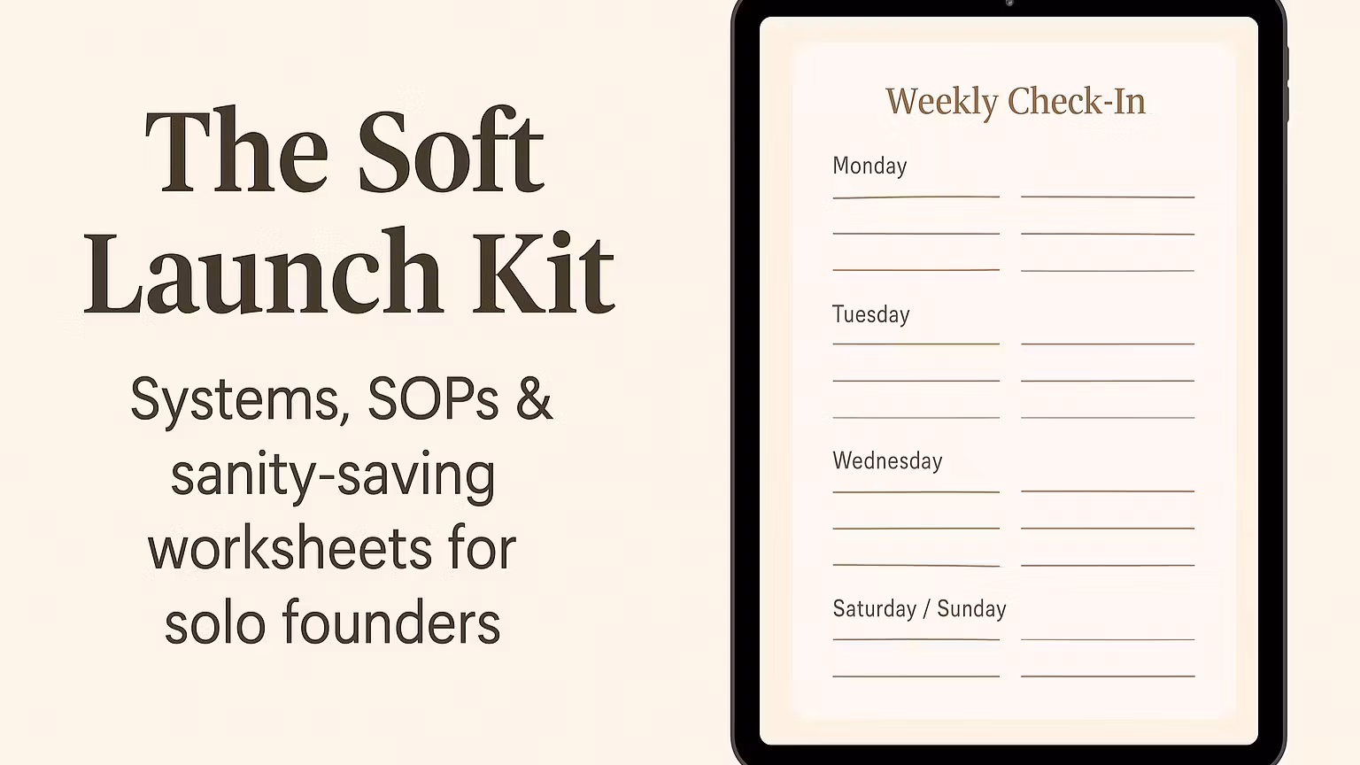 The Soft Launch Kit